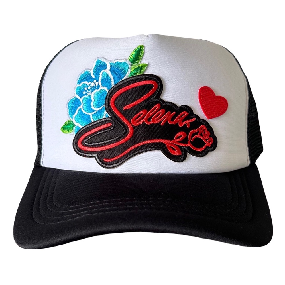 Trucker Hat with Embroidered Patches